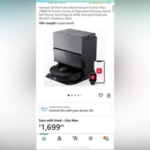 Brand New Powerful robot vacuum and mop